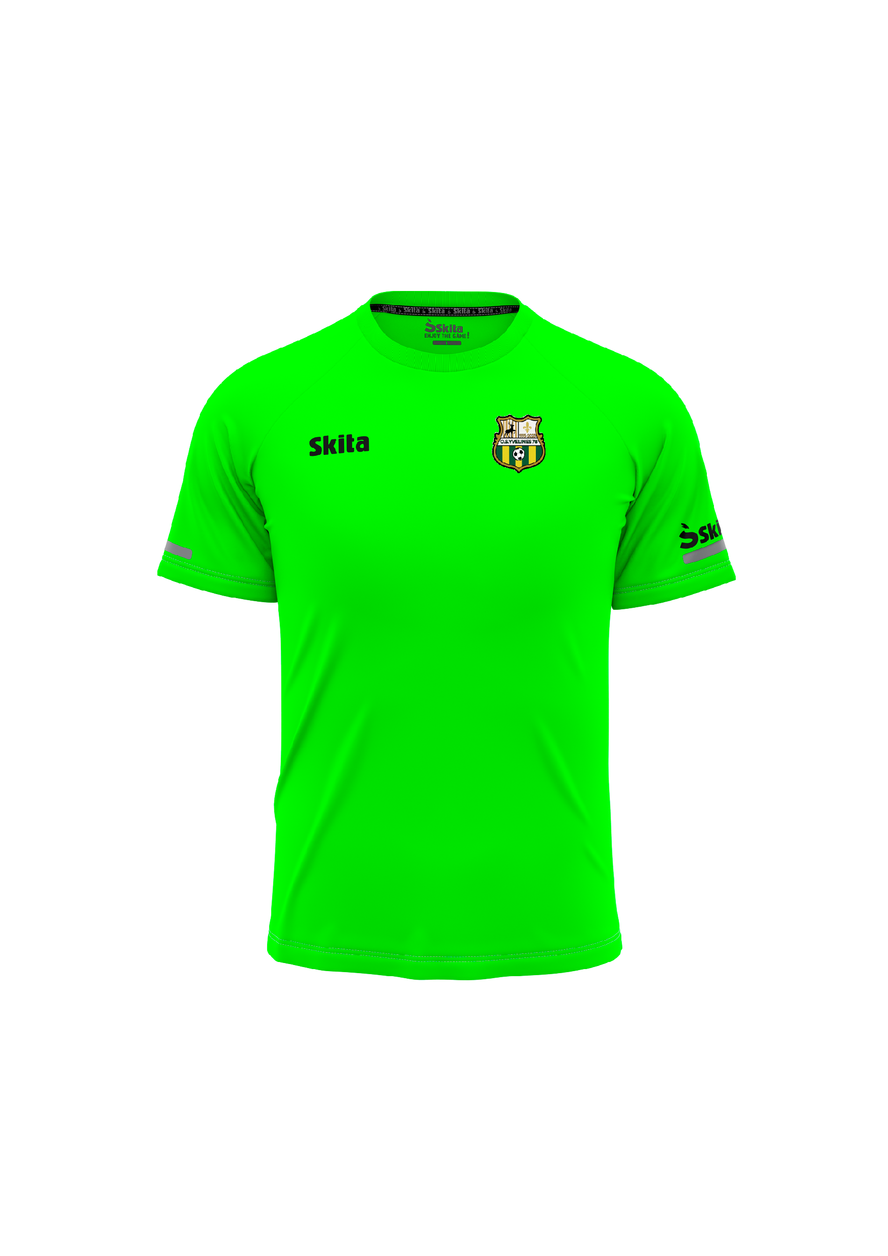 Maillot training LIGA vert fluo (O.S.YVELINES 78)